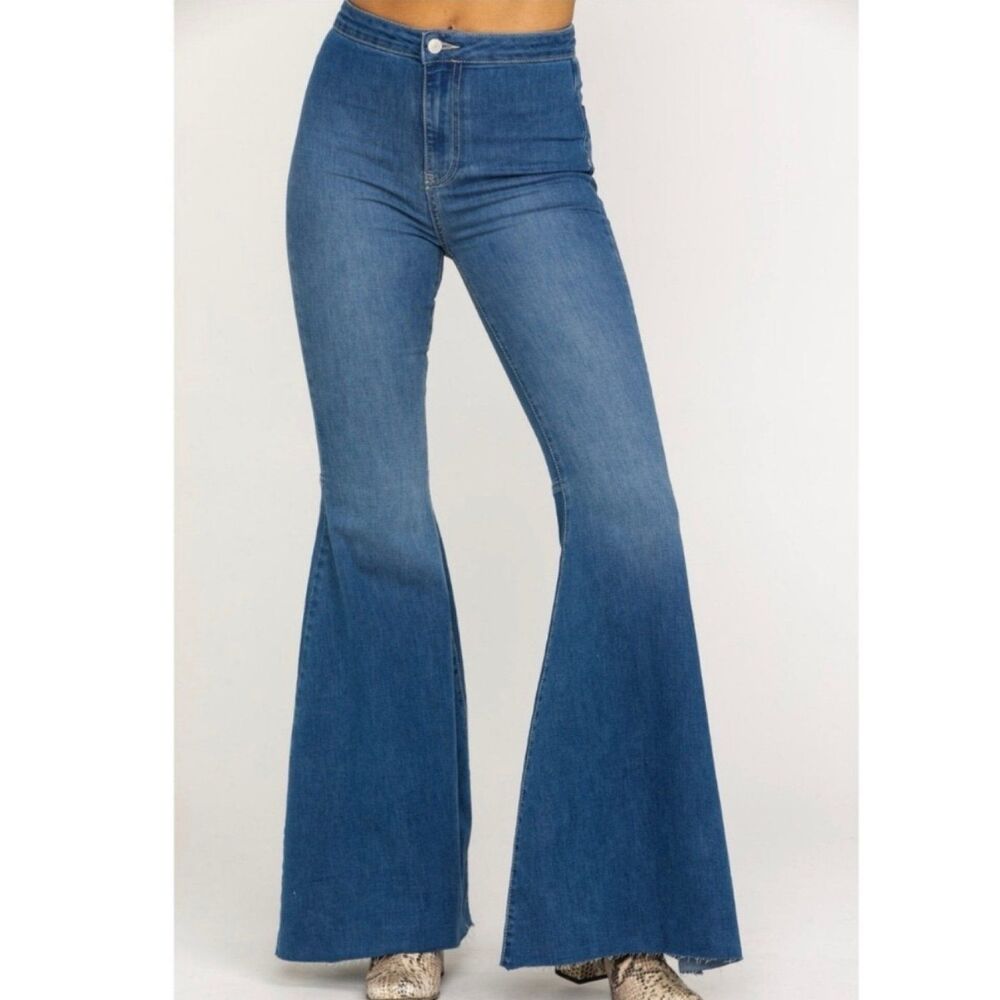 Free People Bell Bottom Jeans Size 24